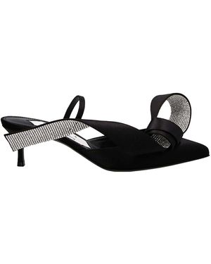 Sergio Rossi Leather Mules - Black