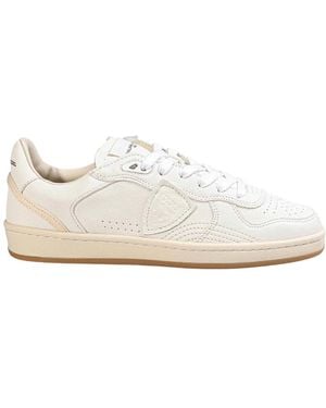 Philippe Model Pgal Leather Sneakers - White