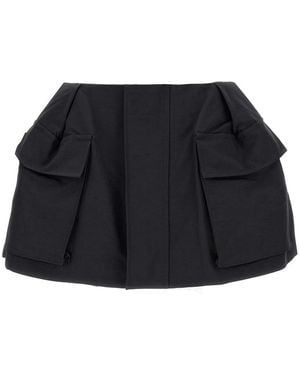 Sacai Cargo Skort - Black