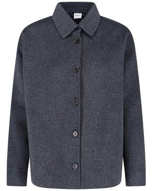 Aspesi Wool Shirt Jacket - Blue