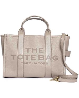 Marc Jacobs The Leather Medium Tote - Metallic