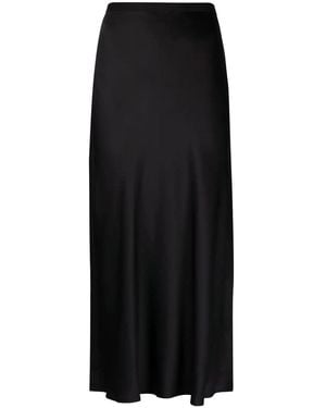Anine Bing Bar Silk Skirt - Black