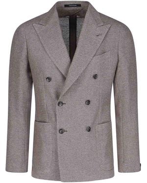Tagliatore Double -Breasted Blazer - Grey