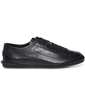 Dolce & Gabbana Lipari Leather Sneakers - Black