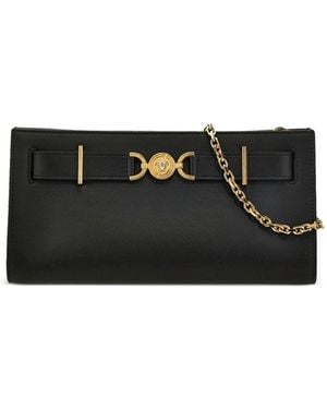 Versace Leather Clutch - Black