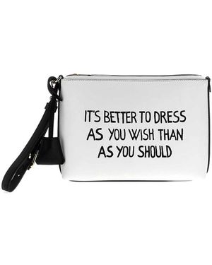 Moschino Bustina Clutch - White
