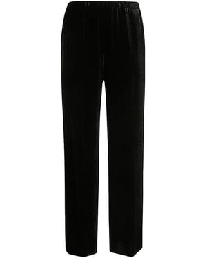 Antonelli Wide Leg Elastic Waist Pants - Black