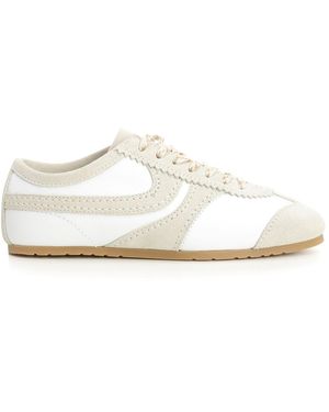 Dries Van Noten Leather And Suede Trainers - White