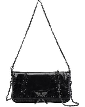 Zadig & Voltaire Rock Vintage Studs Crossbody Bag - Black