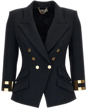 Elisabetta Franchi Feminine Slim Blazer - Blue