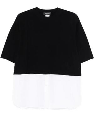 Fabiana Filippi Cotton Popelibe Detail Jumper - Black