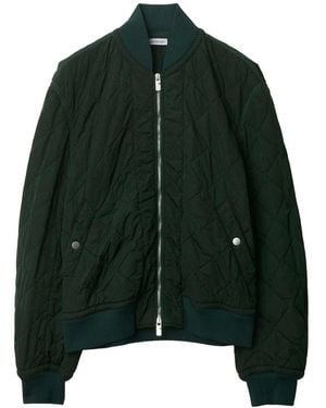 Burberry Bomber Jackets - Green