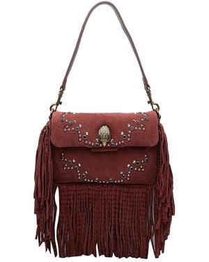 Kurt Geiger Oxford Fringe Shoulder Bag - Red
