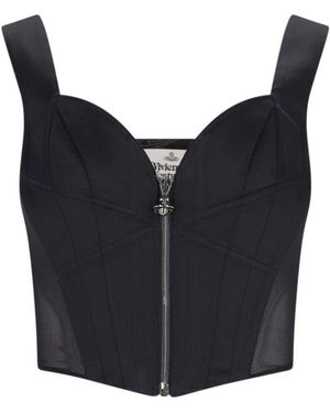 Vivienne Westwood Classic Crop Corset - Blue