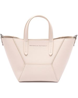 Brunello Cucinelli 'Bc Duo' Handbag - Natural