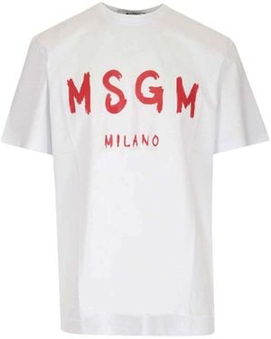 MSGM Logo T-Shirt - White