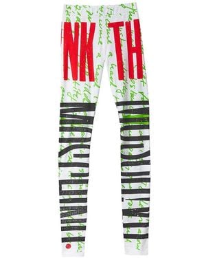 Moschino Th!Nk Leggings - White