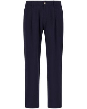 Herno Linen And Cotton Popl - Blue