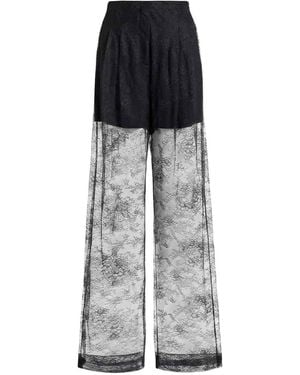 Alberta Ferretti Lace Trousers - Grey