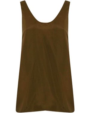 Philosophy Di Lorenzo Serafini Silk Camisole Top - Green