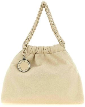 Stella McCartney Falabella Mini Drawstring' Crossbody Bag - Natural