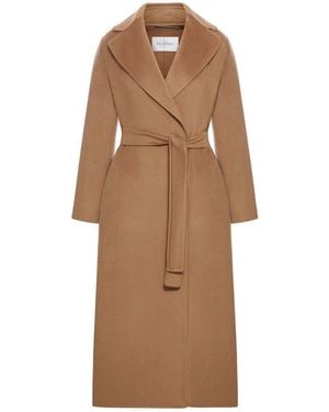 Max Mara Aceri Cashmere Robe Coat - Natural