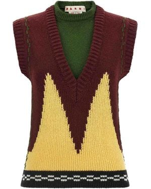 Marni Knit Vest - Red