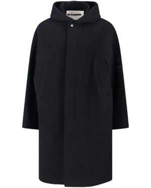 Jil Sander Virgin Wool Coat - Black