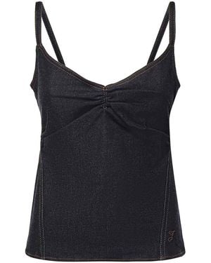 Jacquemus Pina De Nmes Denim Top - Black