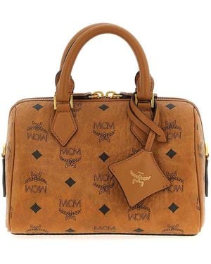 MCM Ella Boston Handbag - Brown