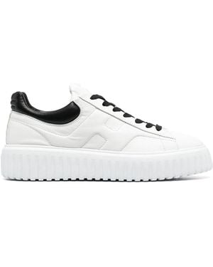 Hogan H-stripes Low-top Sneakers - White