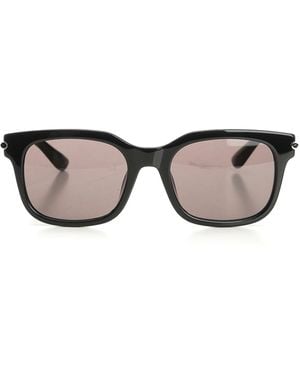 McQueen City Rectangular Frame Sunglasses - Grey