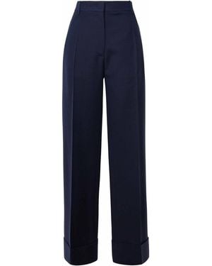 Valentino Garavani Crepe Trousers - Blue