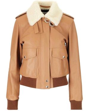 Loewe Nappa Aviator Jacket - Natural