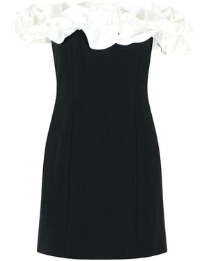 ROTATE BIRGER CHRISTENSEN Mini Dress With Ruffles - Black
