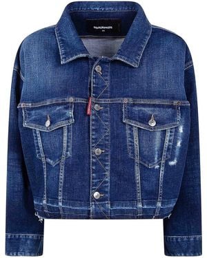 DSquared² Giacca Di Jeans Corta - Blu