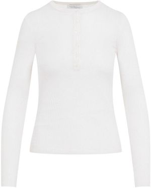 Gabriela Hearst Julian Henley T-Shirt - White