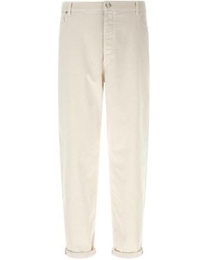 Brunello Cucinelli Garment-Dyed Denim Jeans - Natural