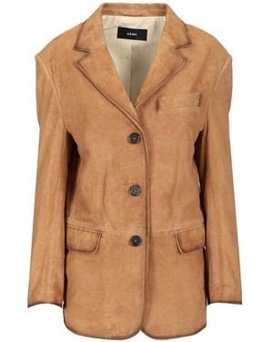 Arma Modena Suede Jacket - Brown