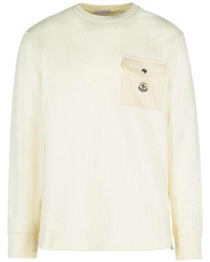 Moncler Cotton Sweatshirt - White