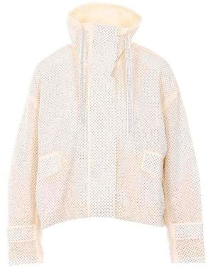 Pinko Babette Jacket With Frontal Closure - White
