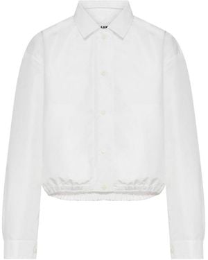 Jil Sander Cropped Jacket - White