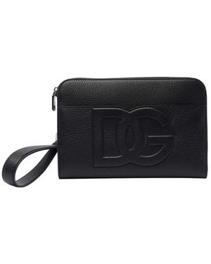 Dolce & Gabbana Dg Logo Clutch - Black