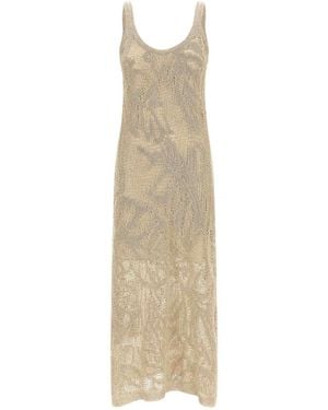Brunello Cucinelli Crochet Dress - Natural