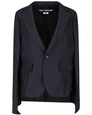 Junya Watanabe Single-Breasted Wool Blazer - Black
