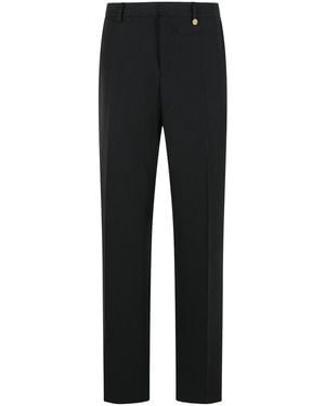 Versace Virgin Wool Trousers - Black