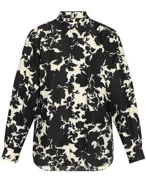 Dries Van Noten Floral Print Shirt - Black