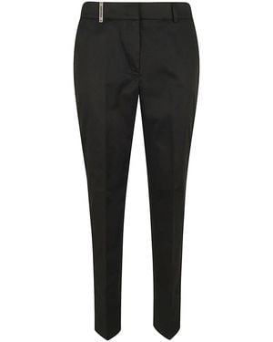 Peserico Lightweight Satin Cigarette Pants - Black