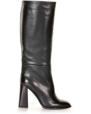 Chantal Leather Boots - Black