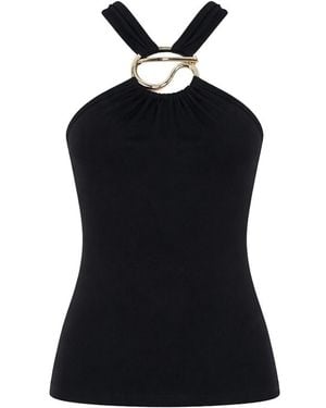 Coperni Cotton And Modal Top - Black